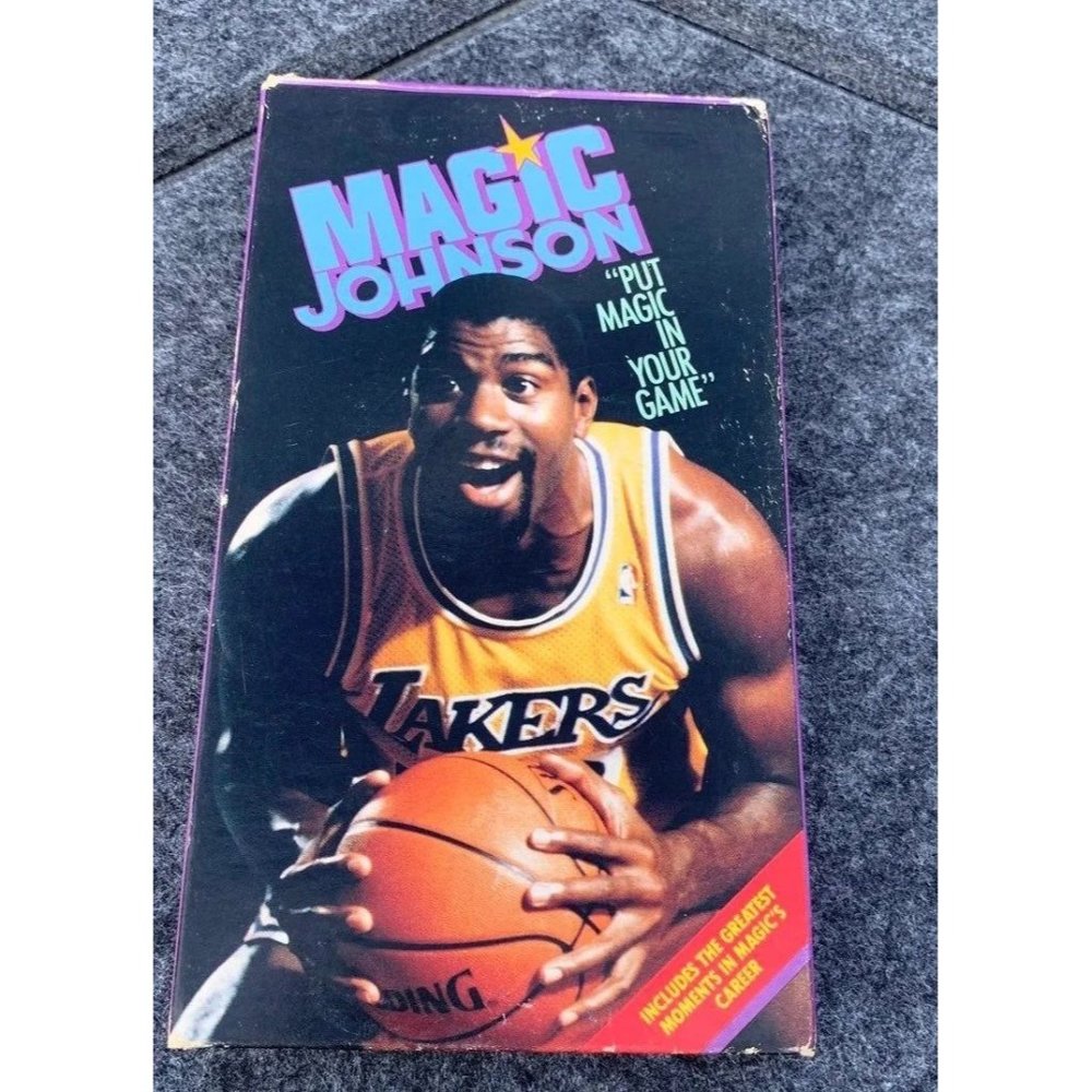 Vintage NBA Magic Johnson put magic in your game VHS tape 1989 vhs sports